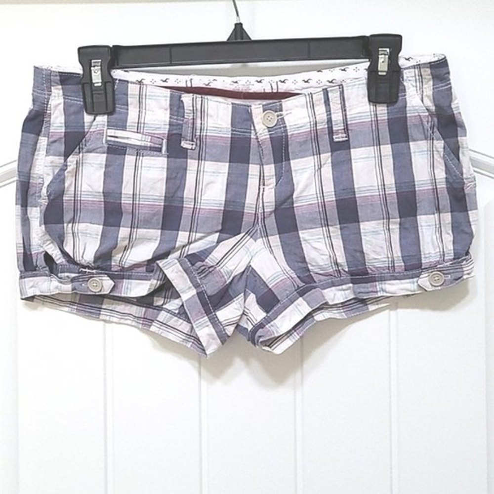 Womens Plaid Hollister Shorts